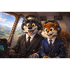 Flieger-Maskottchen im Cockpit
