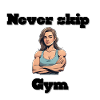 Starke Fitnessheldin Illustration