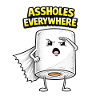 Assholes Everywhere Toilet Roll Hero