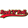 Rock 'N' Roll Retro Script Logo