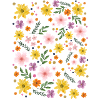 Motif magique floral aquarelle
