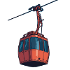 Red Cable Car Gondola Illustration
