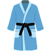 Martial Arts bathrobe (blue)