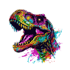 Bunter Dino-Splatter