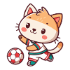 Kitten Beloved Football Player