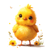 Cute chick suitable for spring