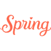Spring lettering in a playful style
