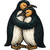 Two-Way Penguins Hug