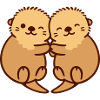 otter hug