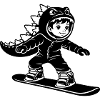 Snowboard Dragon Boy