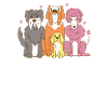 Dog Gang Sit Happens