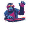 Cool DJ monkey