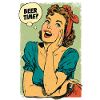 Beer Time Retro Pin-Up