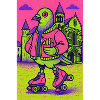 Neon_Pigeon_Roller-skater_2