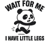 Meme dell'umorismo sul detto panda idea regalo divertente