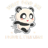 Panda siger humoristisk meme sjov sjov gaveidé