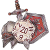 RPG Tabletop D20 Dice Gift Fighter