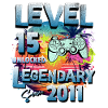 Level 15 years Unlocked since 2011 Birthday