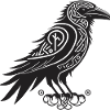 Raven Tribal Black