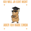 Masterprüfung bestanden Capybara mit Mastertitel