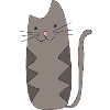 Zigzag Cat Grey