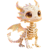 Iridescent Dino Skeleton Baby Dragon