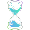 Hourglass Neon Time