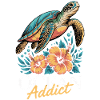 Sea Turtle Ocean Addict Design