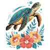 Sea Turtle Ocean Addict Design
