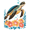 Sea Turtle Ocean Addict Design