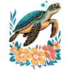 Sea Turtle Ocean Addict Design