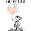 Made with Love – Hand-Drawn Heart