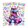 Dino Number Day Rainbow