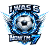 Fussball 6 7 Geburtstag Ich war 6 jetzt bin ich 7