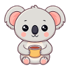 Kawaii Koala and Hot Mug