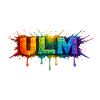 Regenbogenfarben ULM Schriftzug
