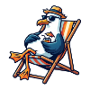 Beach Lounge Seagull