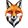 Schlauer Fuchs Fuchsgesicht Pop-Art Illustration