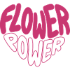 Flower Power Pink Font Design