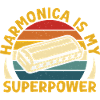 Harmonica drôle est mon super-pouvoir harmonica