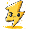 Kawaii Blitz-Pfeil Cartoon