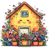Cosy blossom house