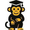 Graduation Monkey Icon Tee