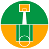 Circular Basketball Court Emblem