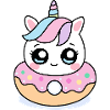 Einhorn-Donut Kawaii – Süßes Valentinsgeschenk