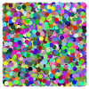 Bunte Konfetti-Kreise
