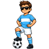 Soccer Boy Fan d’Argentine Drapeau argentin