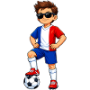 Soccer Boy France Fan French Flag