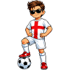 Soccer Boy England Fan English Flag