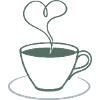 Herzdampf Kaffee Illustration